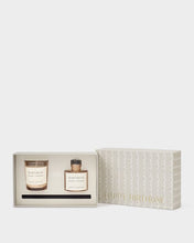 Load image into Gallery viewer, MINI VOTIVE AND MINI REED DIFFUSER GIFT SET HAPPY BIRTHDAY Peach Rose and Sweet Mandarin 12.7cm x 19.7cm x 6cm
