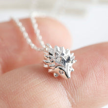 Load image into Gallery viewer, Silver Hedgehog Necklace