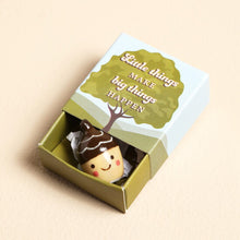 Load image into Gallery viewer, Tiny Matchbox Ceramic Acorn Token