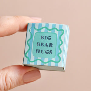 Tiny Matchbox Ceramic Bear Token