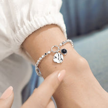 Load image into Gallery viewer, SPIRIT STONES | BLUE SANDSTONE | Silver | Bracelet | 17.5cm stretch - Zebra Blush