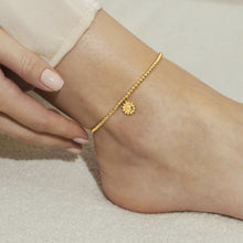 Load image into Gallery viewer, Anklet Gold Sun
