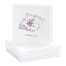 Load image into Gallery viewer, Boxed Letter Earring Card
