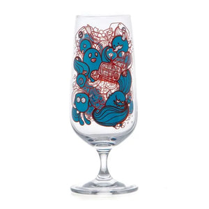 Hoptimistic - Craft Beer Glass - Zebra Blush