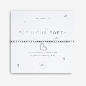 A LITTLE | FABULOUS FORTY | Silver | Bracelet - Zebra Blush