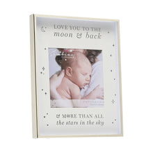 Load image into Gallery viewer, Bambino Metal Plated Moon & Back Photo Frame 5" x 5"
