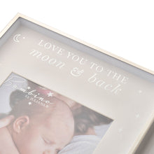 Load image into Gallery viewer, Bambino Metal Plated Moon & Back Photo Frame 5" x 5"