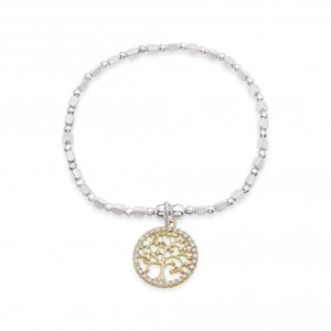 Tree of Life Silver and Rhodium Plated - B367