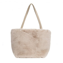 Load image into Gallery viewer, FAUX FUR BAG BAG21 STONE

