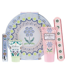 Load image into Gallery viewer, CK Woven Flowers  Manicure Tin (Emery Board, Nail Clippers, Cuticle Cream 15ml, Hand Cream 30ml)
