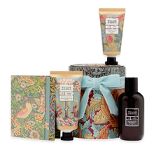 Load image into Gallery viewer, Oak &amp; Willow Bathing Gift Tin (Hand &amp; Body Cream 50ml, Body Wash 100ml, Body Scrub 30ml &amp; 3 Greeting Cards)
