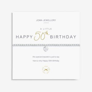 A LITTLE HAPPY 50TH BIRTHDAY -BRACELET