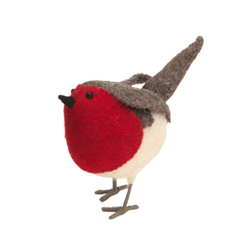 Classic 12cm Small Standing Robin