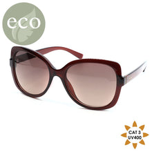 Load image into Gallery viewer, SMOKY BURGUNDY RETRO BUTTERFLY RECYCLED POLYCARBONATE SUNGLASSES
