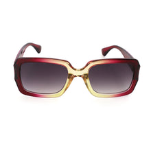 Load image into Gallery viewer, 30045-RED LEMON OMBRE SQUARE FRAME RECYCLED POLYCARBONATE SUNGLASSES
