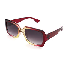Load image into Gallery viewer, 30045-RED LEMON OMBRE SQUARE FRAME RECYCLED POLYCARBONATE SUNGLASSES
