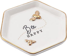 Load image into Gallery viewer, The Bee Keeper &#39;Bee Happy&#39; Trinket Dish
