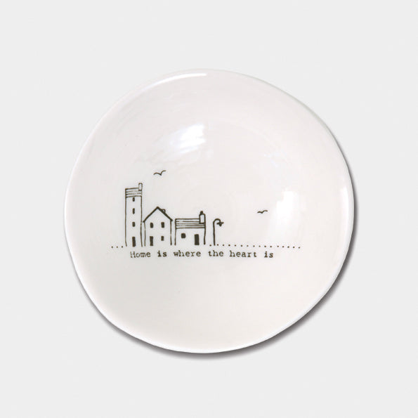 Med wobbly bowl-Home is where heart is