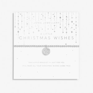 CHRISTMAS A LITTLE CHRISTMAS WISHES Silver and Gold Bracelet 17.5cm stretch