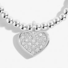 Load image into Gallery viewer, CHRISTMAS A LITTLE WITH LOVE Silver Bracelet 17.5cm stretch
