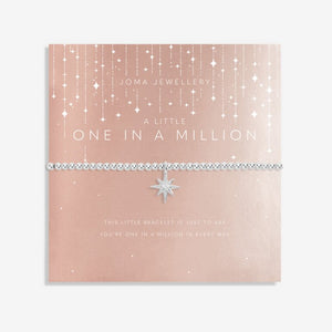 CHRISTMAS A LITTLE ONE IN A MILLION Silver Bracelet 17.5cm stretch