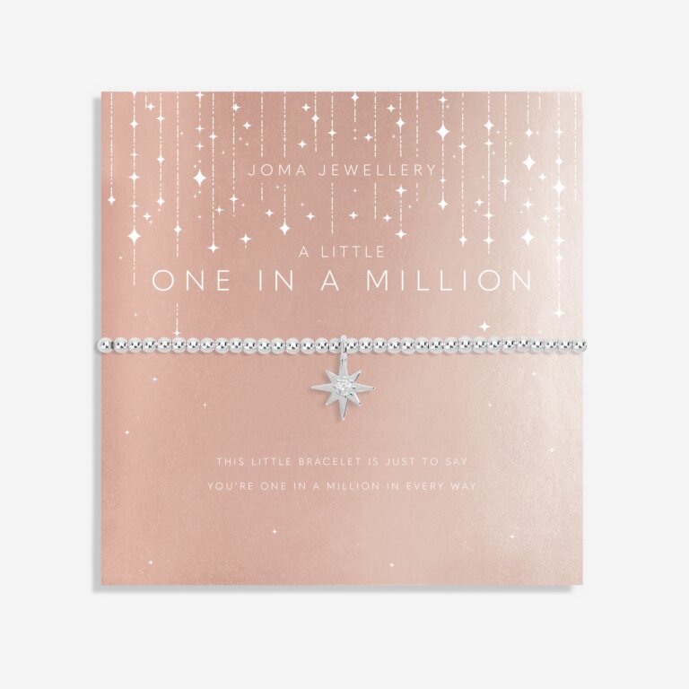CHRISTMAS A LITTLE ONE IN A MILLION Silver Bracelet 17.5cm stretch