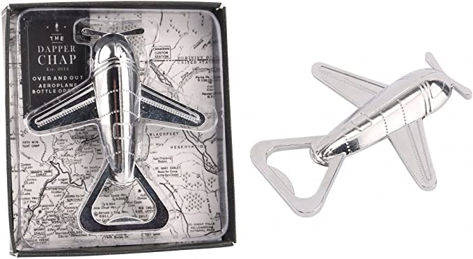 Dapper Chap 'Over and Out' Aeroplane Bottle Opener