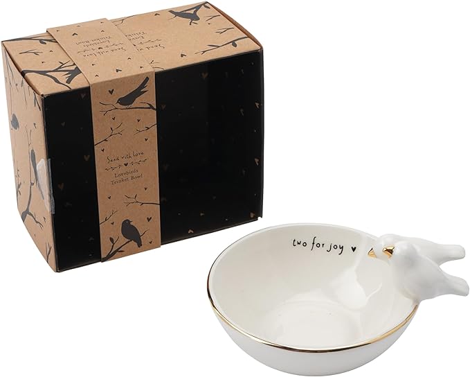 Send With Love 'Two For Joy' Lovebird Trinket Bowl
