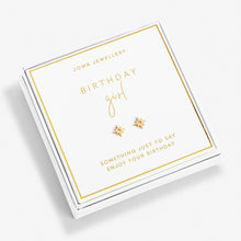 Load image into Gallery viewer, Boxed Earrings BIRTHDAY GIRL
