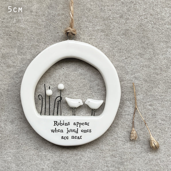 Cut out hanger-Robins appear