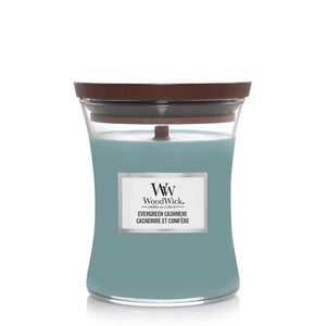 Evergreen Cashmere Woodwick Medium Candle