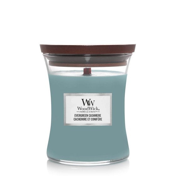 Evergreen Cashmere Woodwick Medium Candle