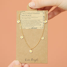 Load image into Gallery viewer, Beaded Daisy Satellite Chain Necklace in Gold
