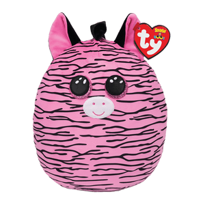 ZOEY ZEBRA SQUISHY BEANIE 10"