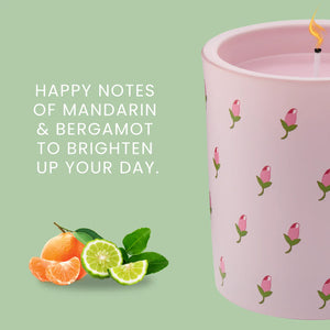 CK HOME FRAGRANCE Coming up Roses Glass candle 180g