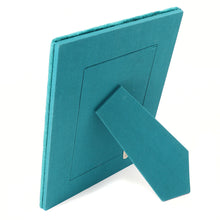 Load image into Gallery viewer, TEAL VELVET FLORAL EMBROIDERED 6X4" PICTURE FRAME
