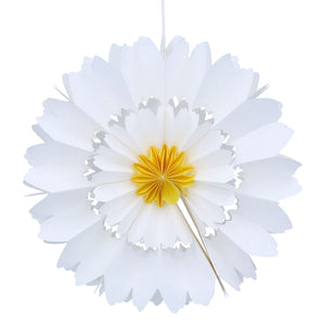 Paper Dec 29cm - White Multi-Petal Flower