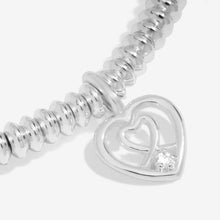 Load image into Gallery viewer, LABORATORY GROWN DIAMOND A LITTLE WONDERFUL DAUGHTER Silver Plated Bracelet 17.5cm stretch
