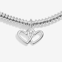 Load image into Gallery viewer, LABORATORY GROWN DIAMOND A LITTLE WITH LOVE Silver Plated Bracelet 17.5cm stretch
