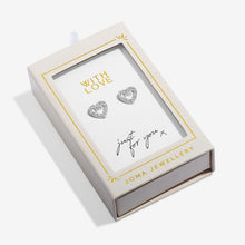 Load image into Gallery viewer, MOMENTS TO SHINE WITH LOVE Silver Plated Stud Earrings
