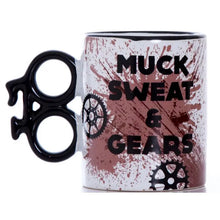 Load image into Gallery viewer, Bike Mug Muck Sweat &amp; Gears
