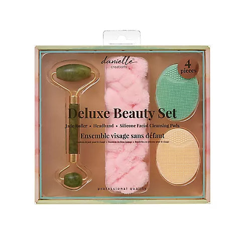 Pastel Deluxe Beauty Set - Roller, Headband & X2 Cleansing Pads
