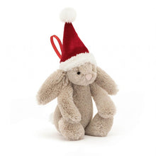 Load image into Gallery viewer, Bashful Christmas Bunny Decoration
