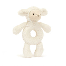 Load image into Gallery viewer, Bashful Lamb Ring Rattle
