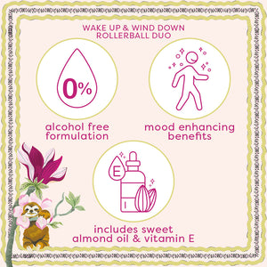 Cath Kidston The Story Tree Wake Up & Wind Down EDT Rollerball Duo (2 x 15ml in two fragrances)
