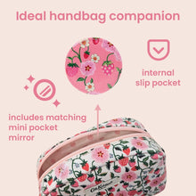 Load image into Gallery viewer, Cath Kidston Wash Bags Make Up Bag with Mirror (Strawberry)
