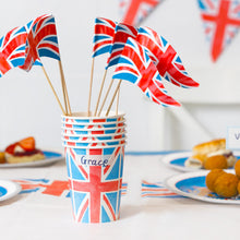 Load image into Gallery viewer, Royal Coronation Union Jack Flag Food Flag
