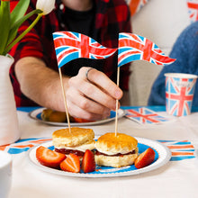 Load image into Gallery viewer, Royal Coronation Union Jack Flag Food Flag
