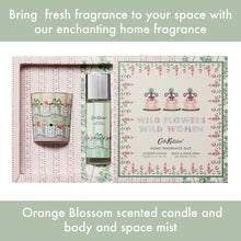 Load image into Gallery viewer, CK WILD FLOWERS WILD WOMEN Home Fragrance Duo (Candle 70g (100% Veg Wax) &amp; Room Spray 30ml)
