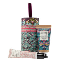 Load image into Gallery viewer, William Morris At Home BIRD &amp; YARE Use &amp; Reuse Fabric Cracker (Hand Cream 30ml &amp; Vitamin E Lip Balm 10ml)
